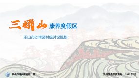 沙湾三峨山康养片区规划