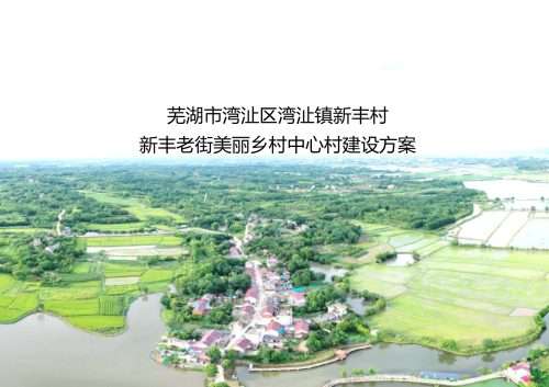 芜湖市湾沚区湾沚镇新丰村新丰老街美丽乡村中心村建设方案